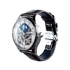 Product photo Galileo watch chrome case white dial 3/4 view